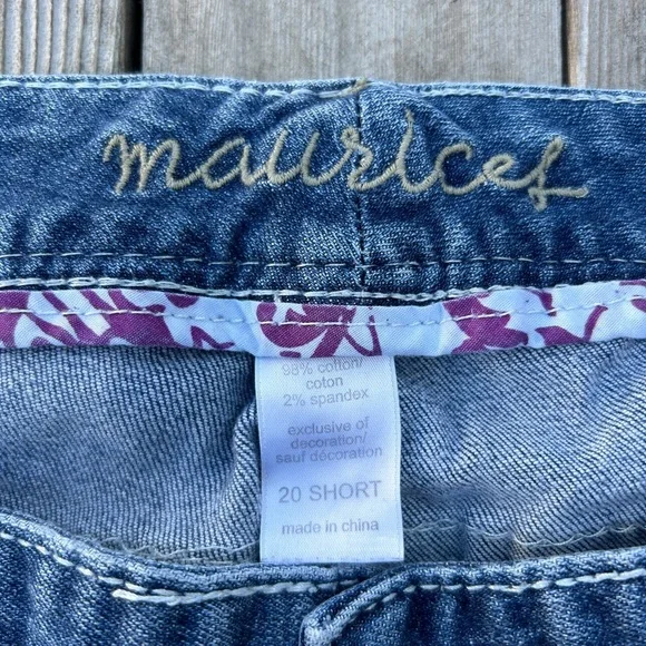Maurices Boot Cut Denim Jeans - Size 20 Short - Picture 3 of 3